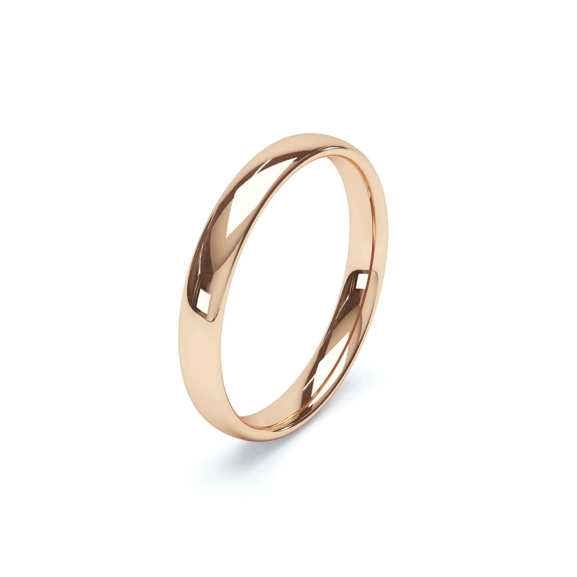 - Regular Court Profile Plain Wedding Ring 18k Rose Gold