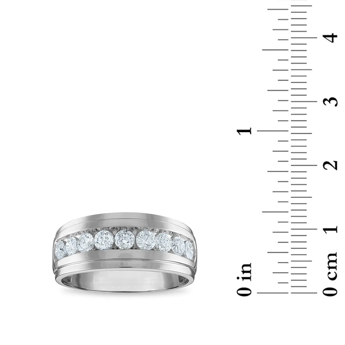 1 CTW Diamond Wedding Ring in 10KT White Gold