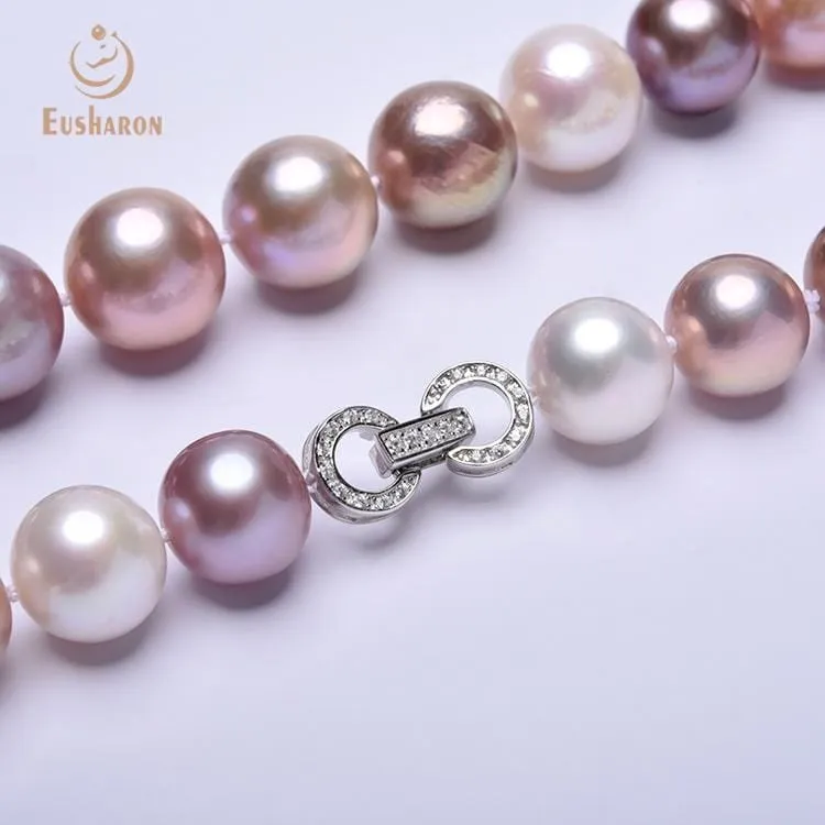 12-14mm AAA- Mixed Color Edison Pearl Necklace