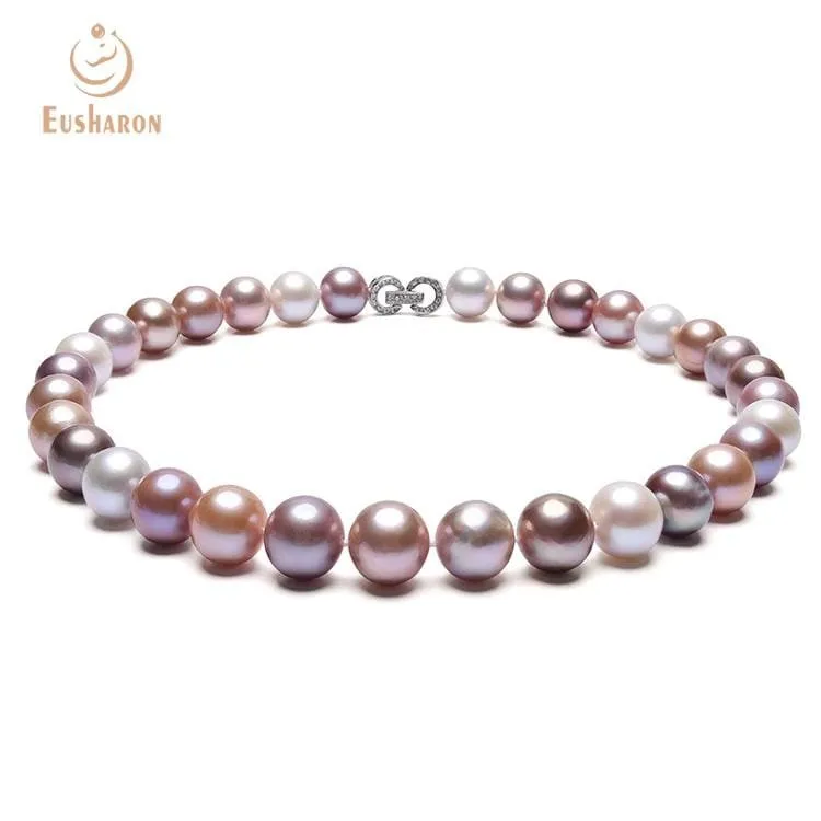 12-14mm AAA- Mixed Color Edison Pearl Necklace