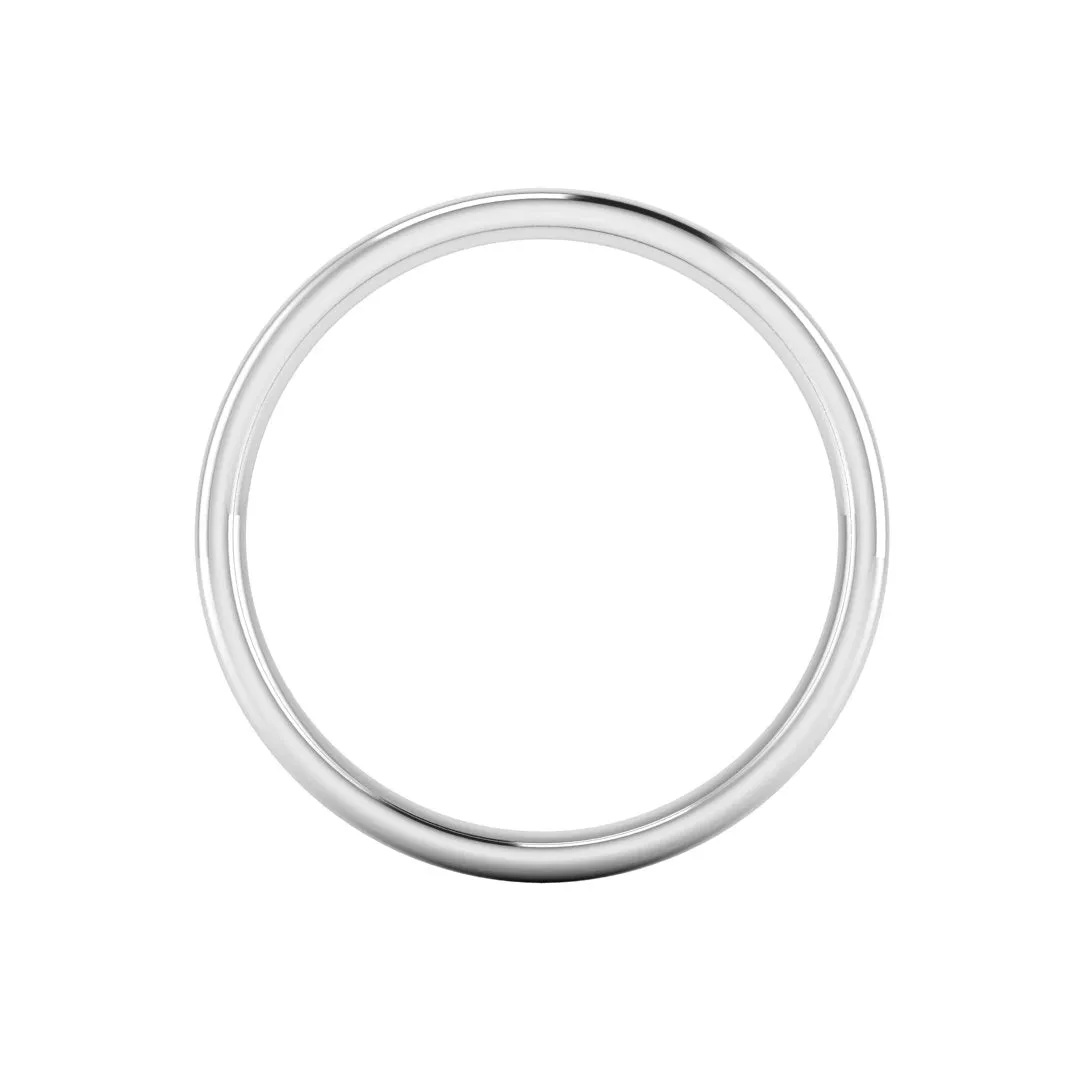 2.5mm Band Classic Soft Court Wedding Ring