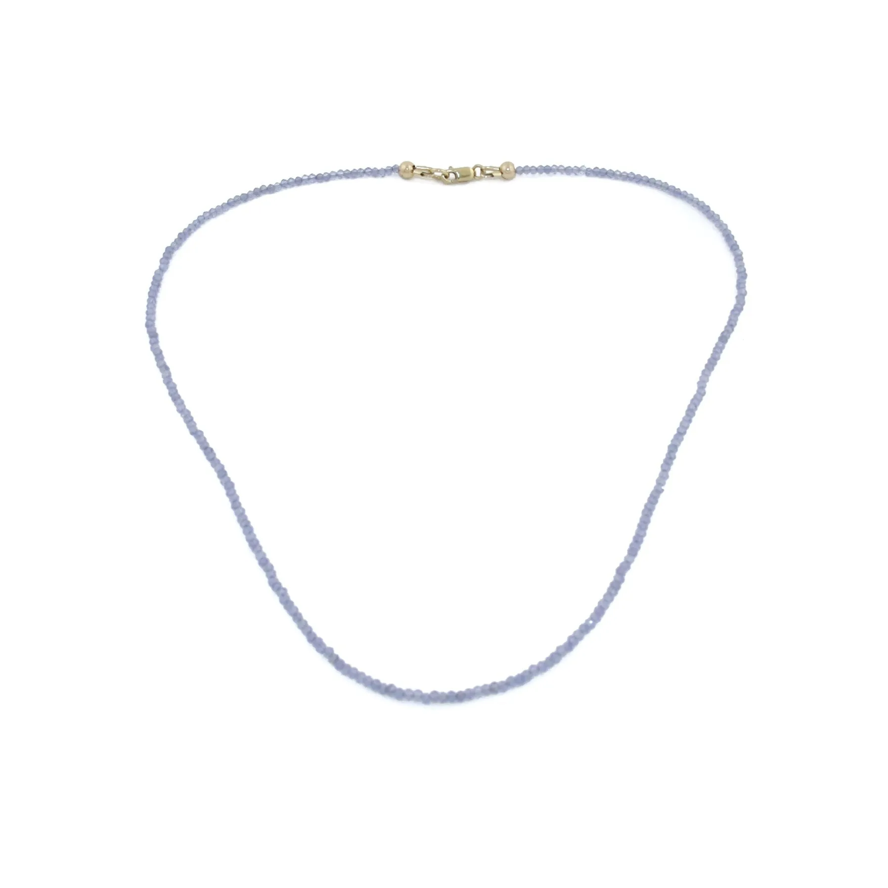 2mm Iolite Gemstone Necklace