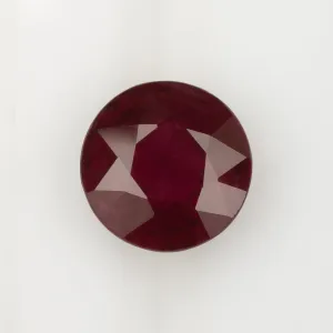 3.16ct GIA CERTIFIED ROUND CUT RUBY RICH RED LOOSE NATURAL EARTH MINED GEMSTONE