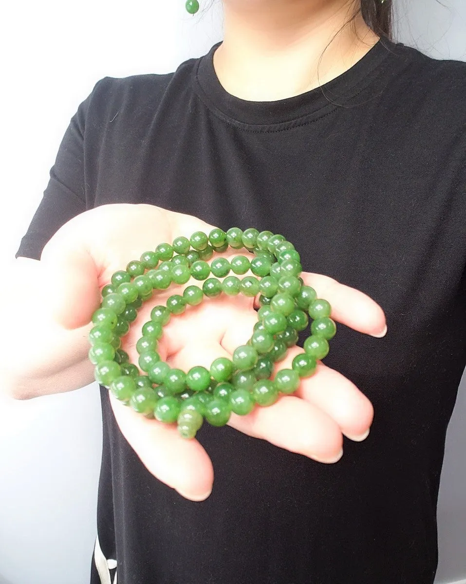 33" 108 BEADS JADE NECKLACE #1813