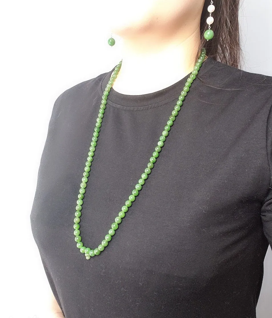 33" 108 BEADS JADE NECKLACE #1813