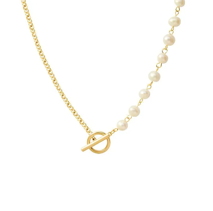 3Souls Jewelry Sweet & Sassy Gold Pearl Necklace