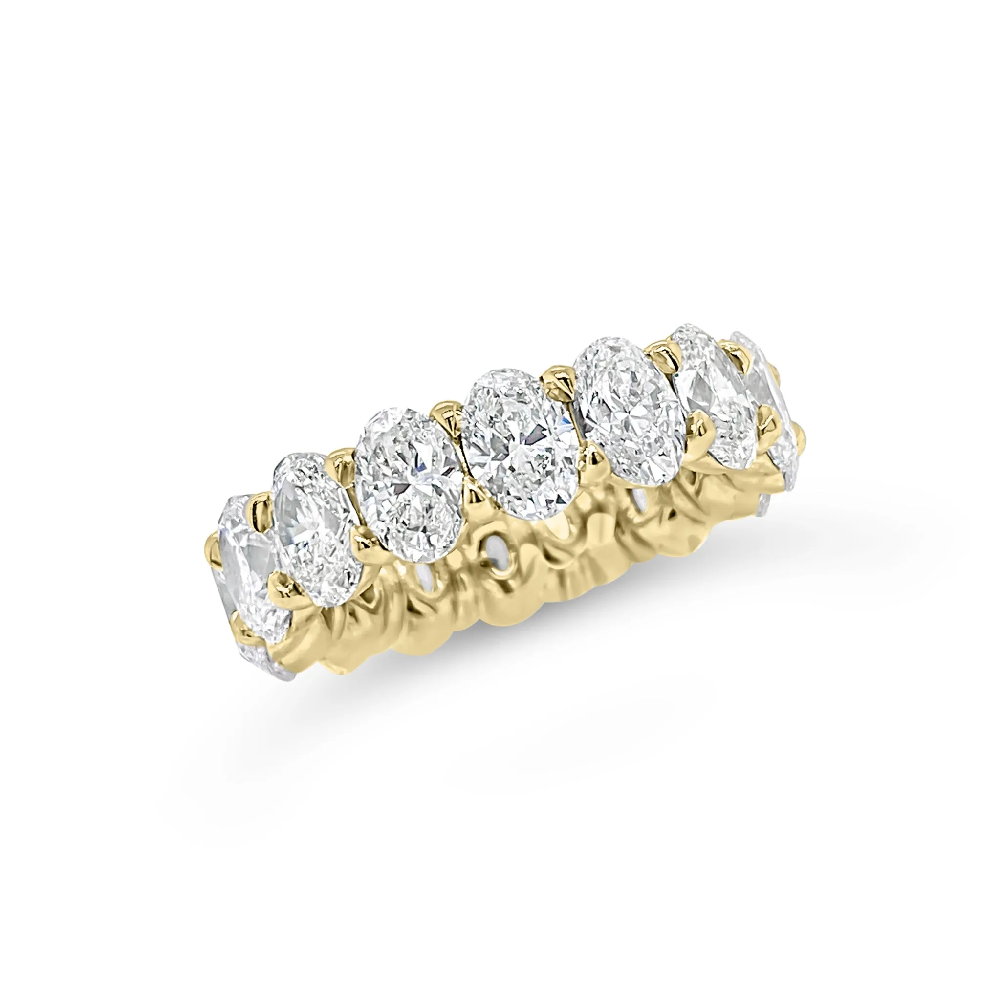 6.33 ct Diamond Ovals Wedding Band