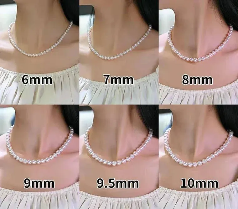 8-9mm Classic Freshwater Pearl Strand Necklace