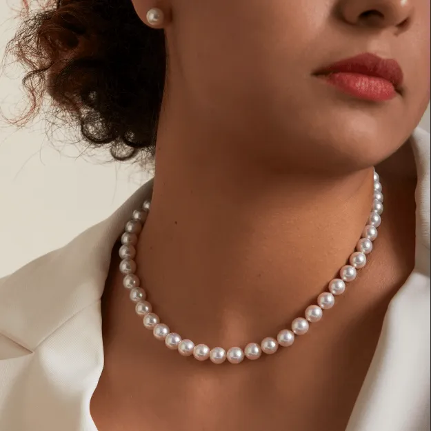 8-9mm Classic Freshwater Pearl Strand Necklace