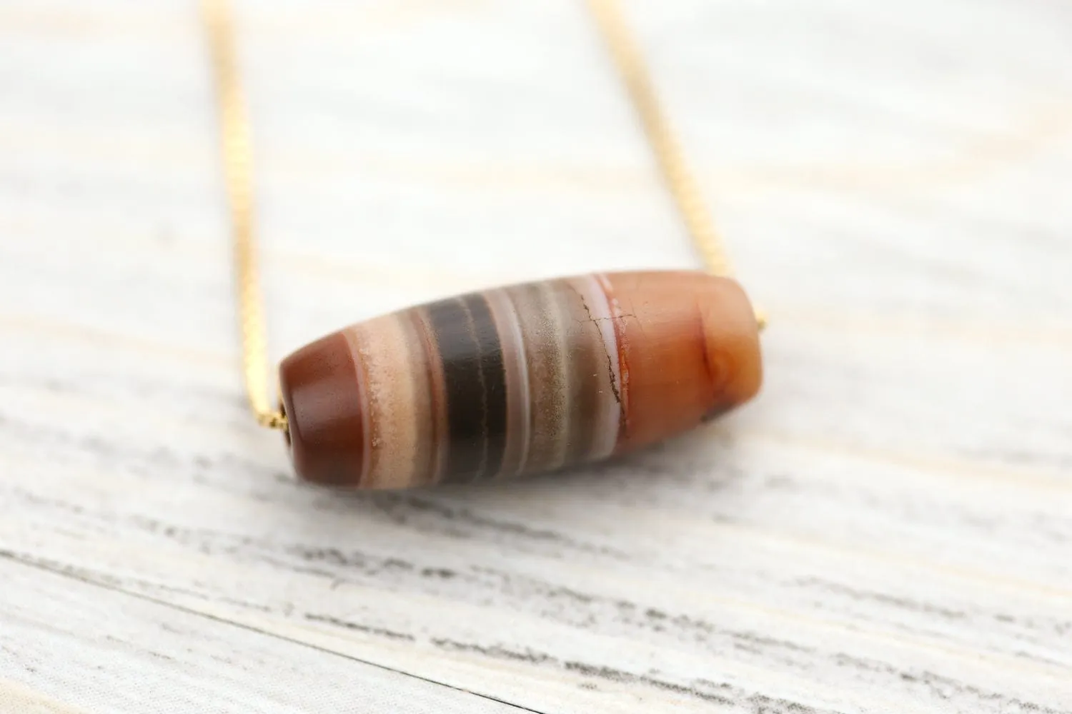 Ancient Sardonyx Fire Energy Bead