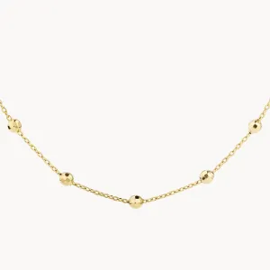 Bauble Chain Necklace in Gold