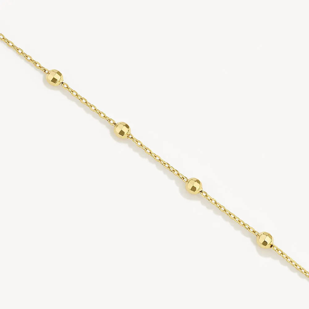 Bauble Chain Necklace in Gold