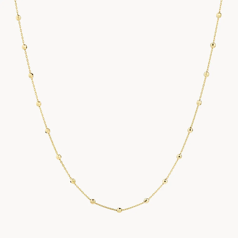 Bauble Chain Necklace in Gold