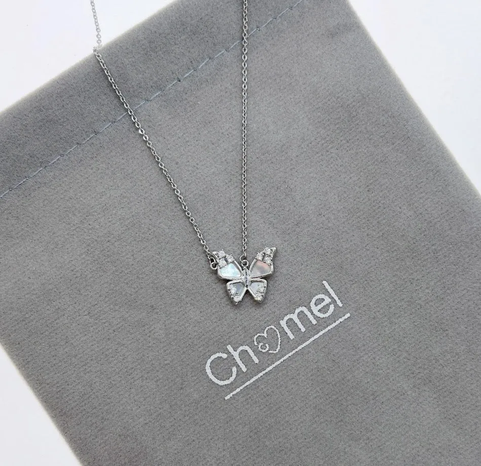 Butterfly Mother of Pearl Necklace