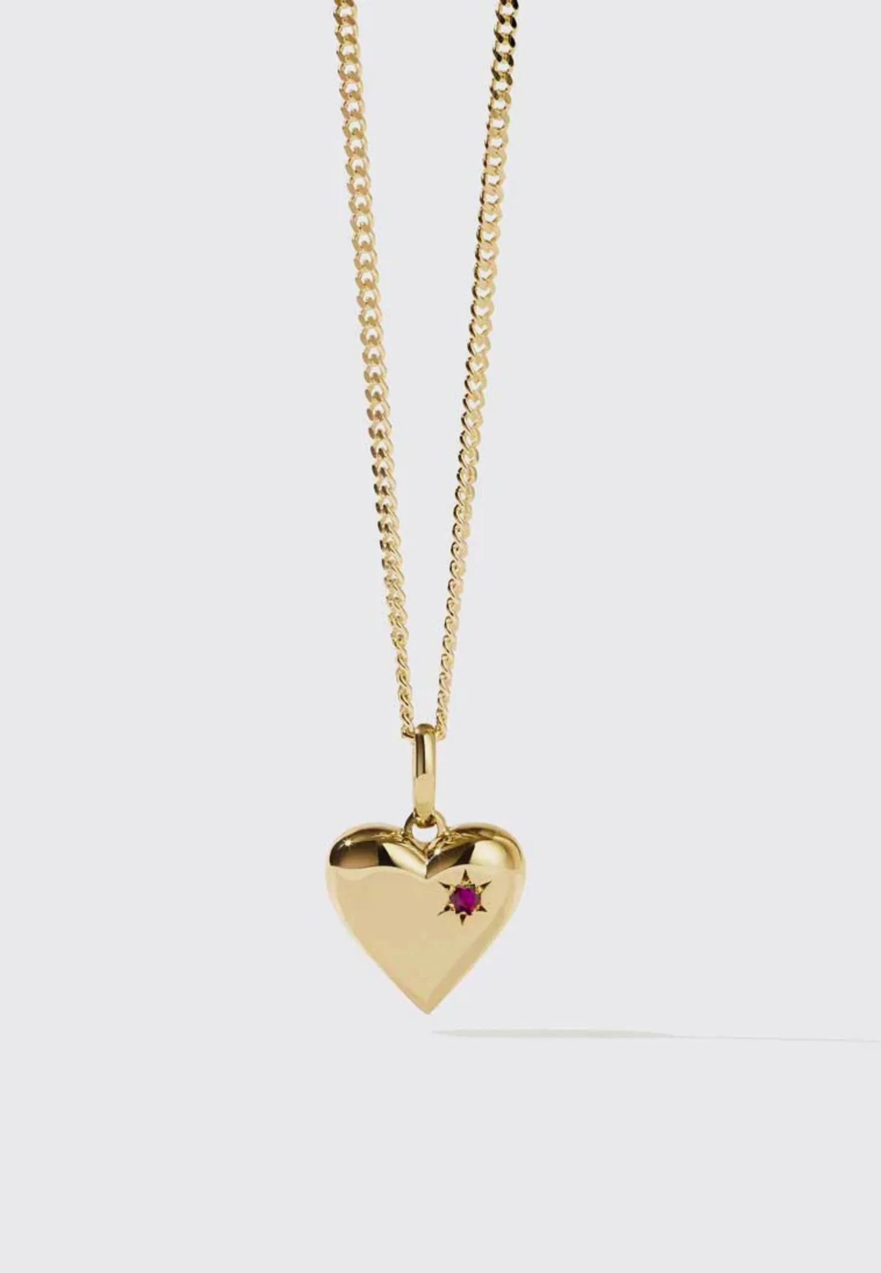 Camille Stone Necklace Ruby - Gold Plated