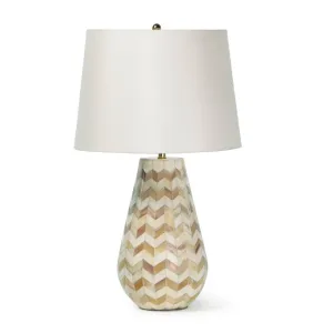 Cassia Chevron Table Lamp (Natural)