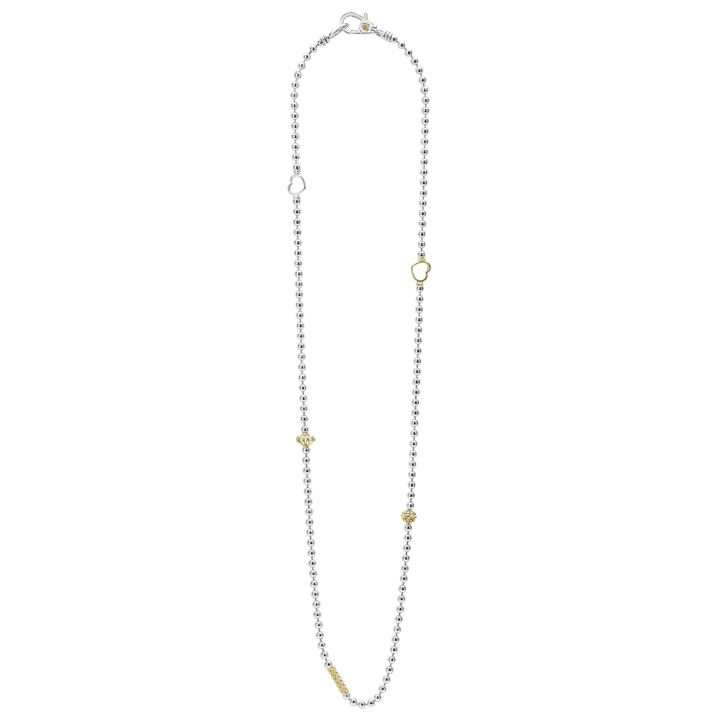 Caviar Icon Two-Tone Caviar Beaded Necklace