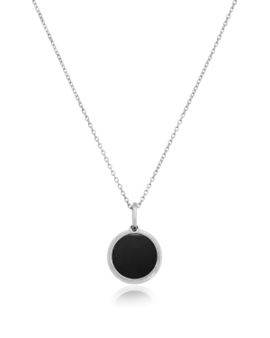 Coin Piece Necklace - 925 Sterling Silver