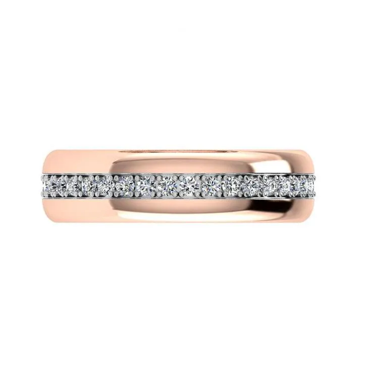 Diamond Wedding Band Rose Gold