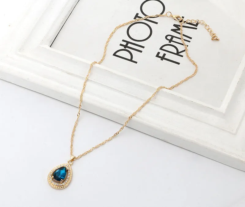 Drop jewel pendant