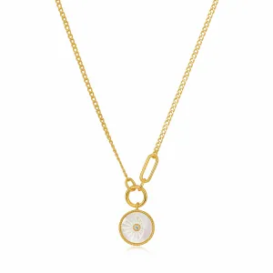 Eclipse Emblem Gold Necklace