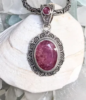 Elegant Passion Ruby Pendant