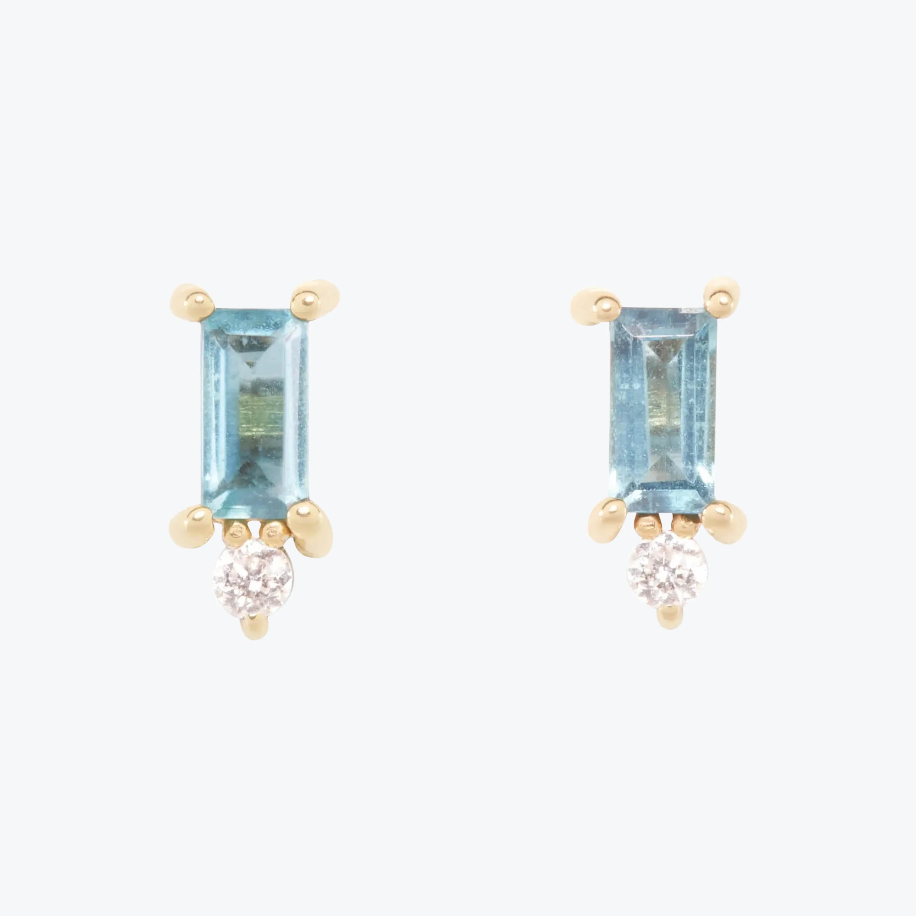 Emerald Cut Studs