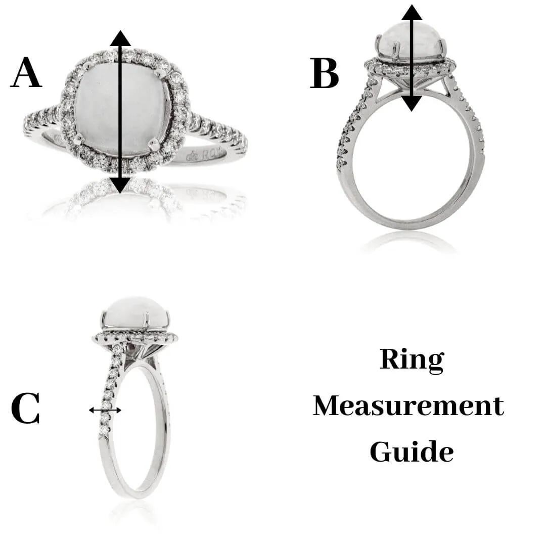 Faceted Dome Shaped Tungsten Ring