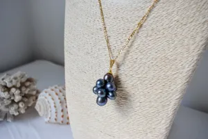 GABRIELLA NECKLACE - Grape Clustered Pearl Necklace