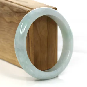 Genuine Burmese Blue Green Jadeite Jade Bangle Bracelet (58.48 mm) #666