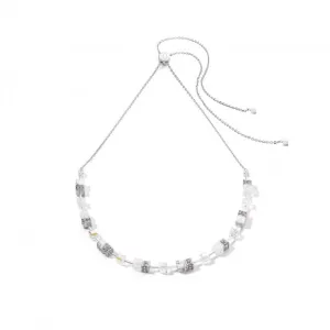 GeoCUBE® Iconic Nature White Chain Necklace 3035/10-1400