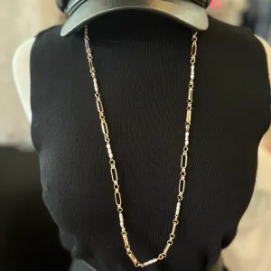 Girly Girl Pearl Gold Chain Long Necklace