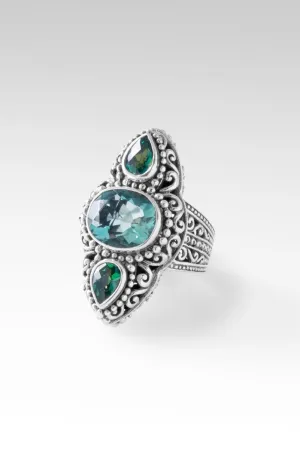 Graceful Presence Ring™ in Teal Fluorite