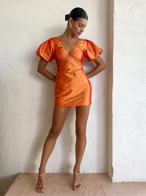 Hansen and Gretel Melinda Mini Dress in Orange