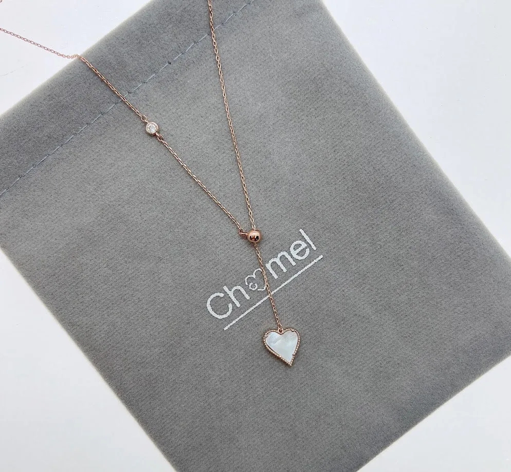 Heart Mother of Pearl Necklace