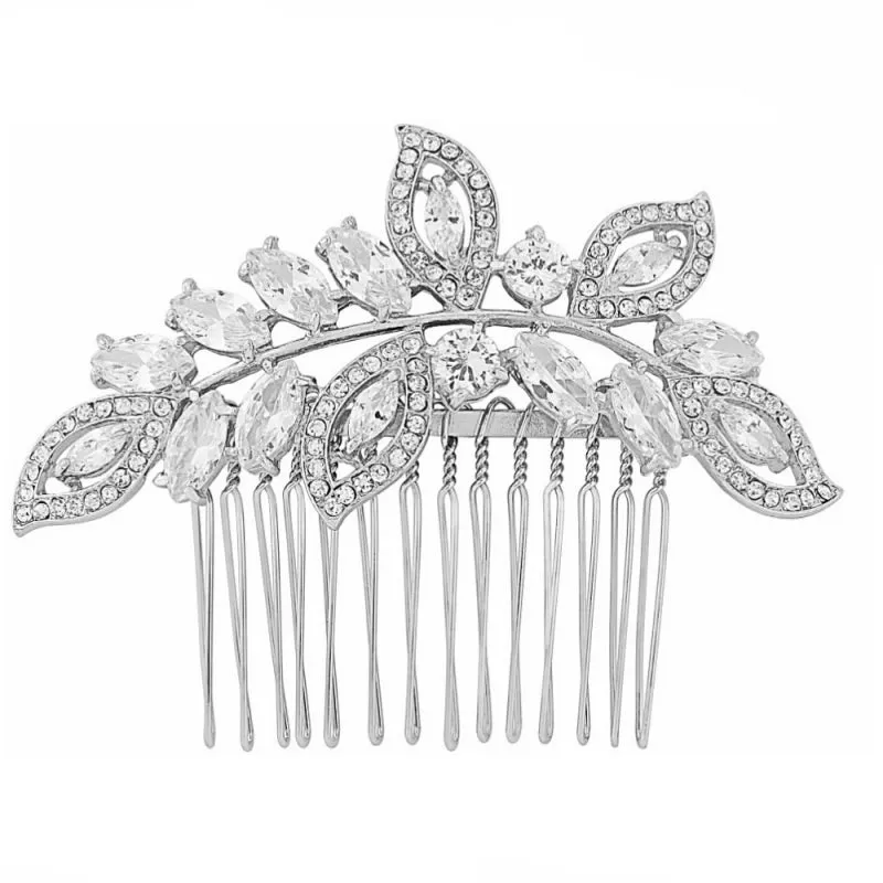 Heather Crystal Hair Comb Available in Gold, Rose Gold & Silver