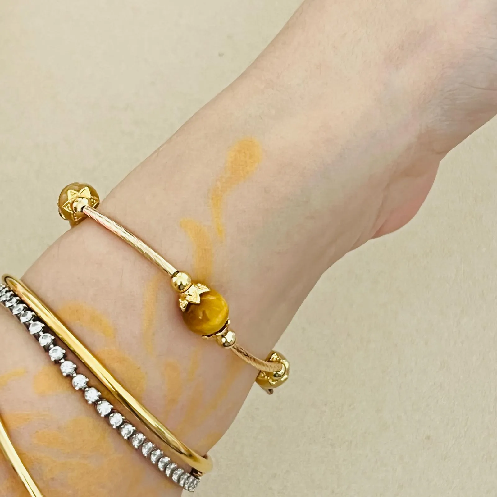 Honey Tigereye & Golden Jade La Grace Bracelet