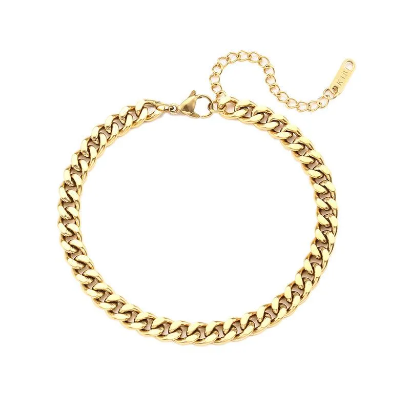 Ios Cuban Chain Bracelet With Extender