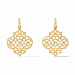 Julie Vos Helene Statement Hoop & Charm Earring