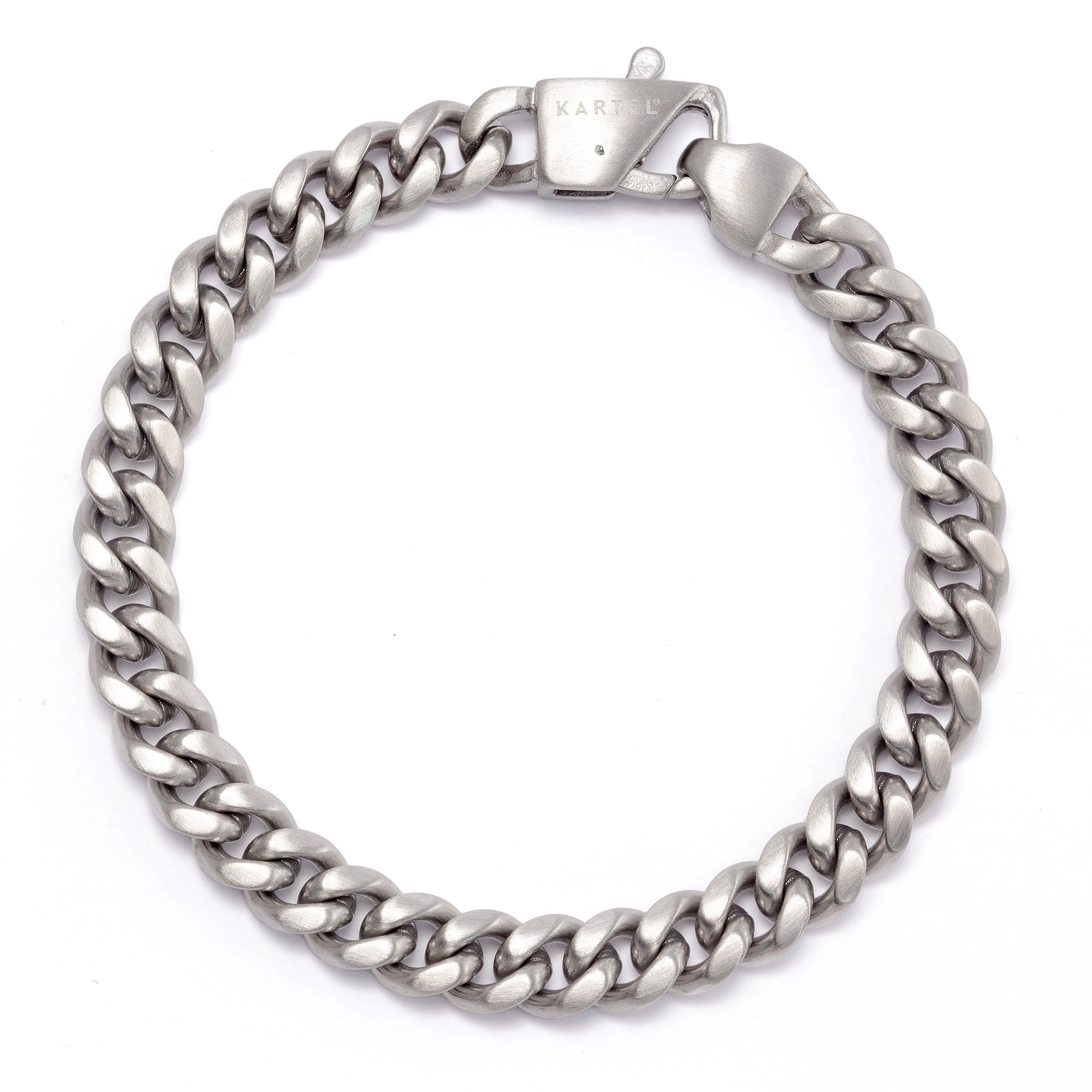 Kartel Classic Silver Curb Chain Bracelet