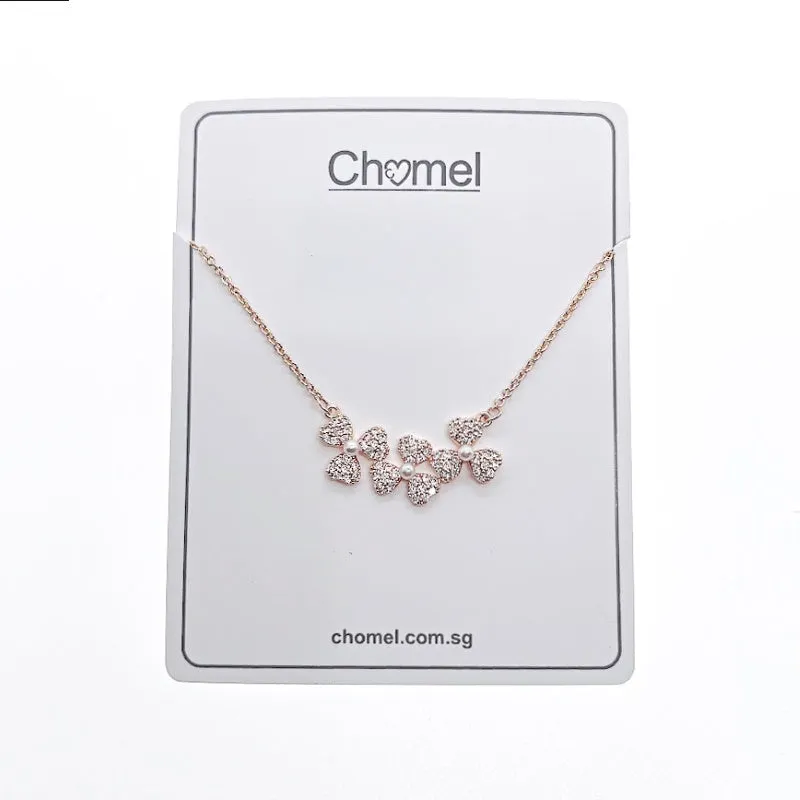 Leaf Cubic Zirconia Necklace