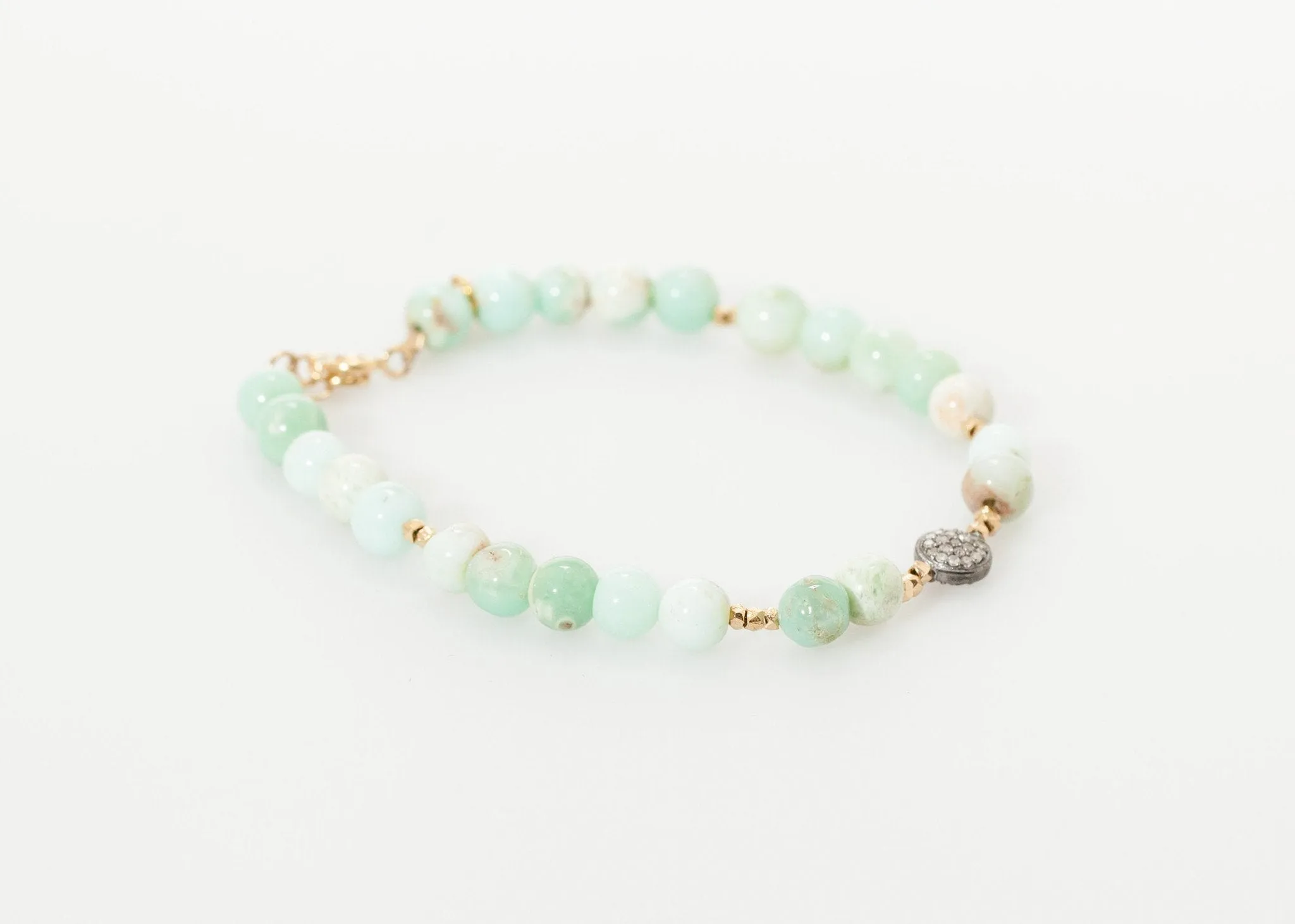 Leopold Bracelet in Green Chrysoprase