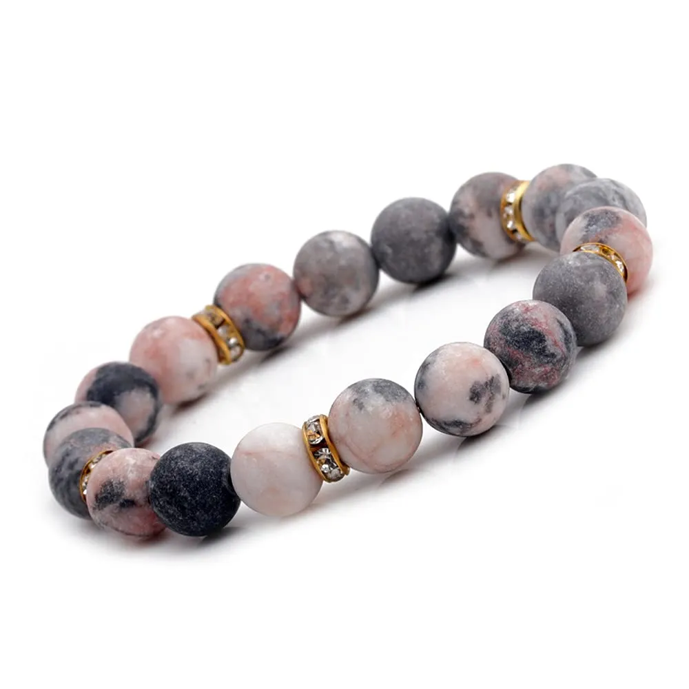 liagza Healing Bracelet For Women Anxiety Crystal Bracelet Chakra Beaded Bracelets Rose Quartz Crystals And Healing Stones Yoga Bead Bracelet Calming Stretch Bracelet Stress Relief Gifts For Women