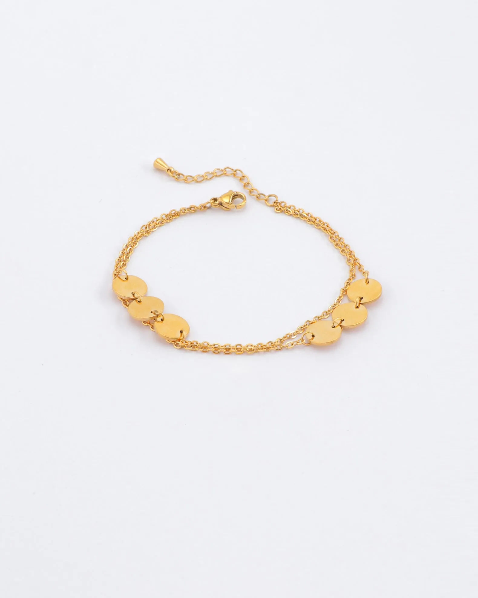 Mara Gold Circle Chain Bracelet