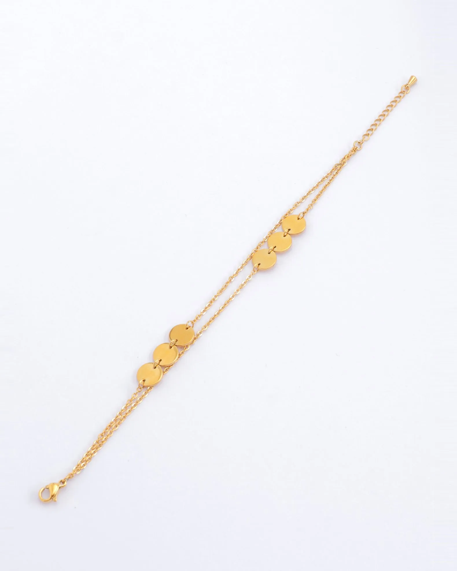 Mara Gold Circle Chain Bracelet