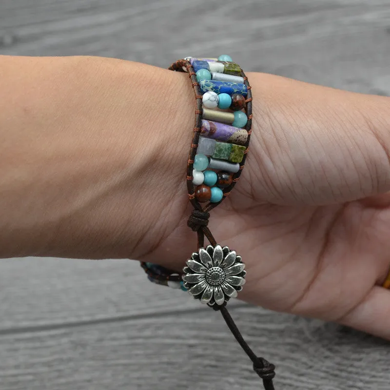 Multi-layer beaded bracelet