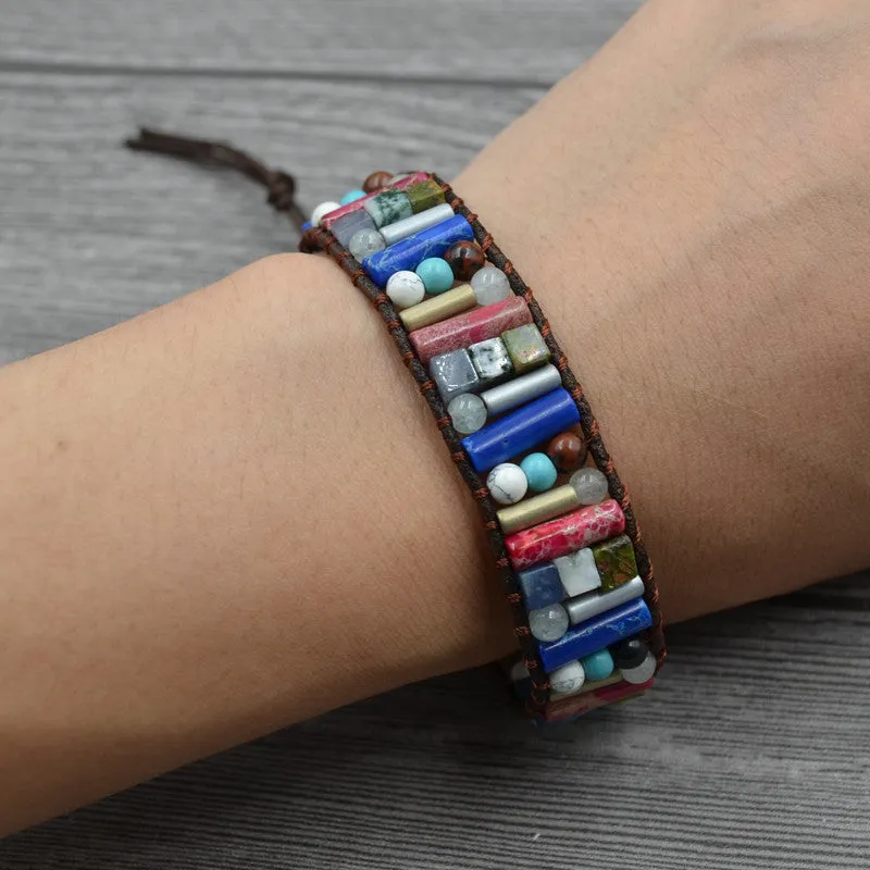 Multi-layer beaded bracelet