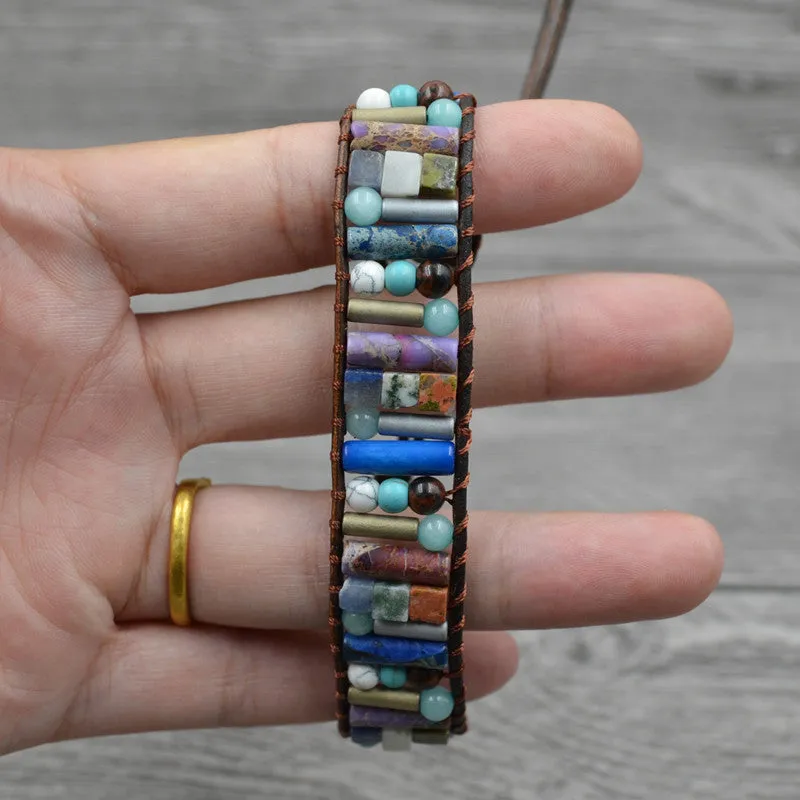 Multi-layer beaded bracelet