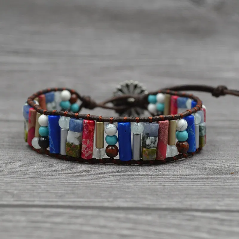 Multi-layer beaded bracelet