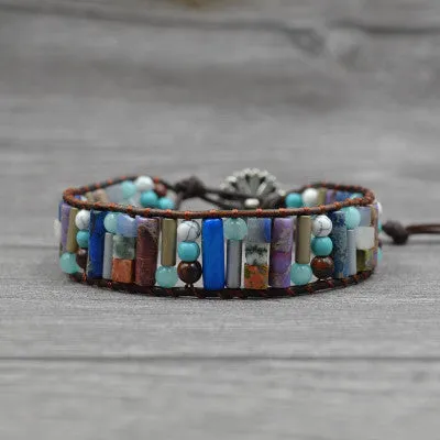 Multi-layer beaded bracelet